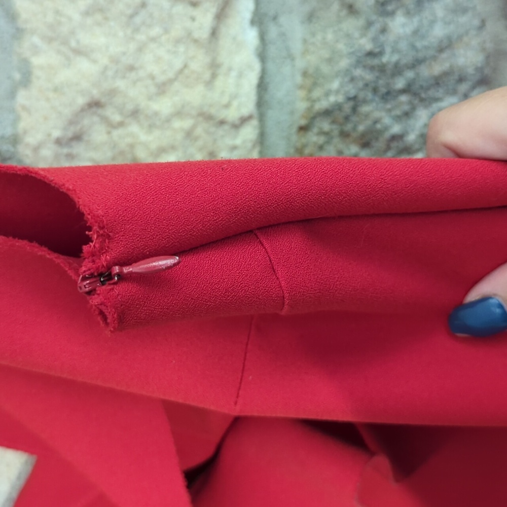 MSGM Red Ruffle Dress - Picture 11 of 13